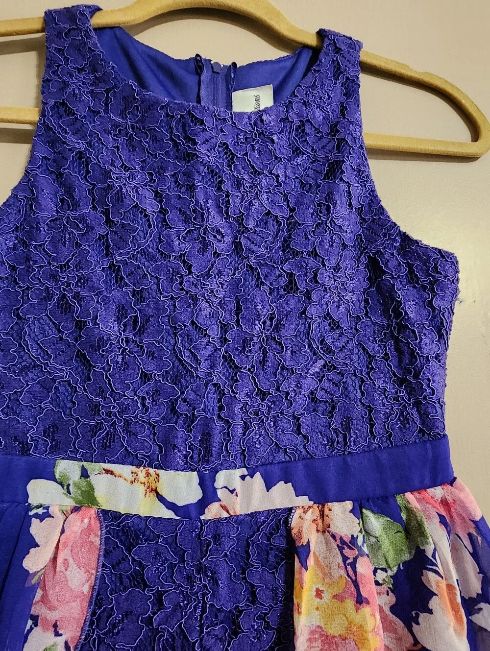 Floral Lace Hi Low Romper Dress | Romper Dress | Rare Editions | 10 Girls